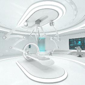 Sci-Fi Laboratory Interior Room 3D model